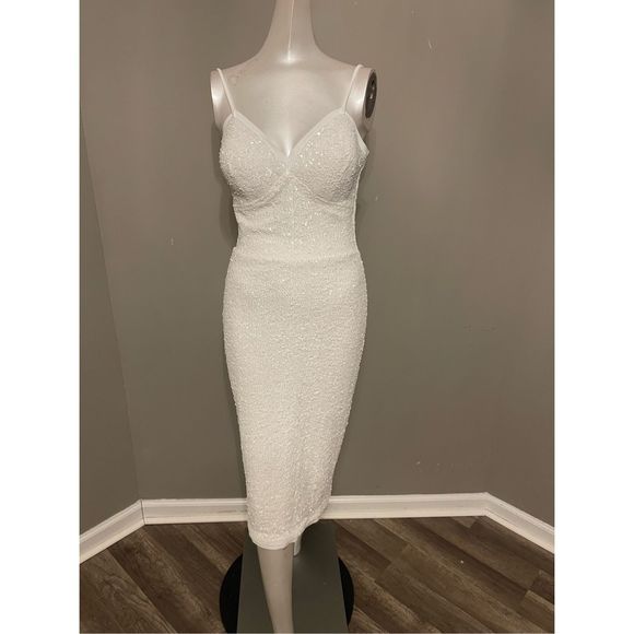 Chiara Boni La Petite Robe Sequined Midi Dress - Picture 5 of 10